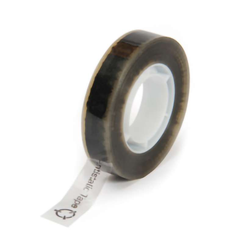 ESD Anti-Static Printed Tape, 1/2"x36 Yds, 1" Core, 2.4 mil, Clear/Blk